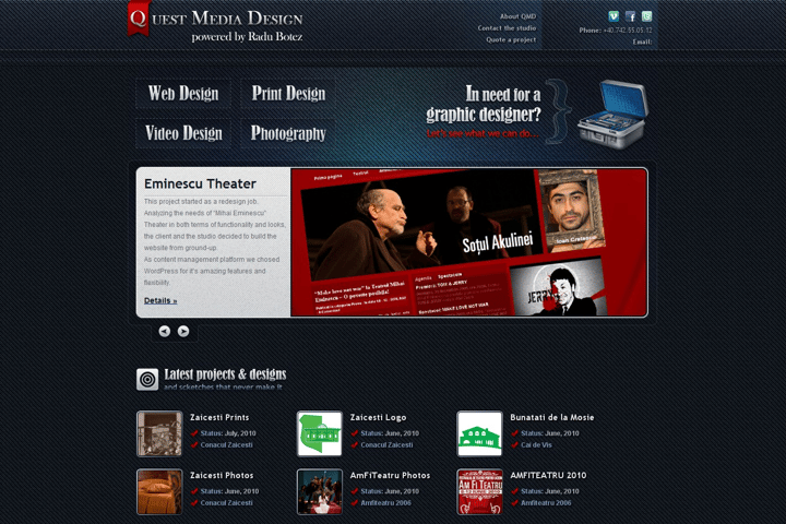 Uest Media Design website preview